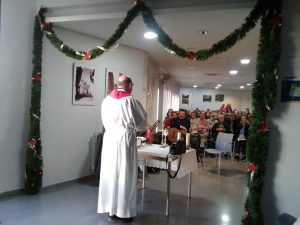 Misa de Navidad en el Geriátrico Banyeres de Mariola